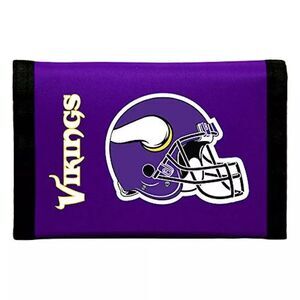Officially Licensed NFL Minnesota Vikings Nylon Trifold Wallet